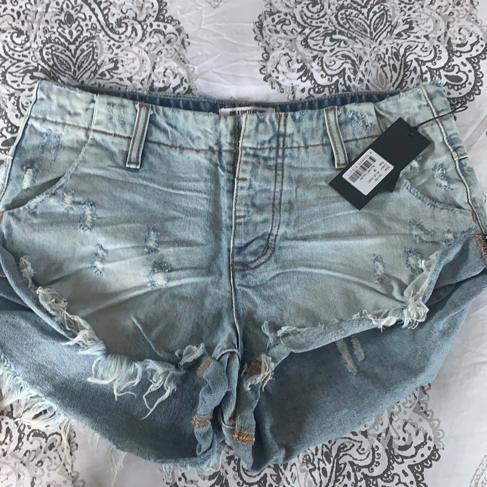 Denim shorts